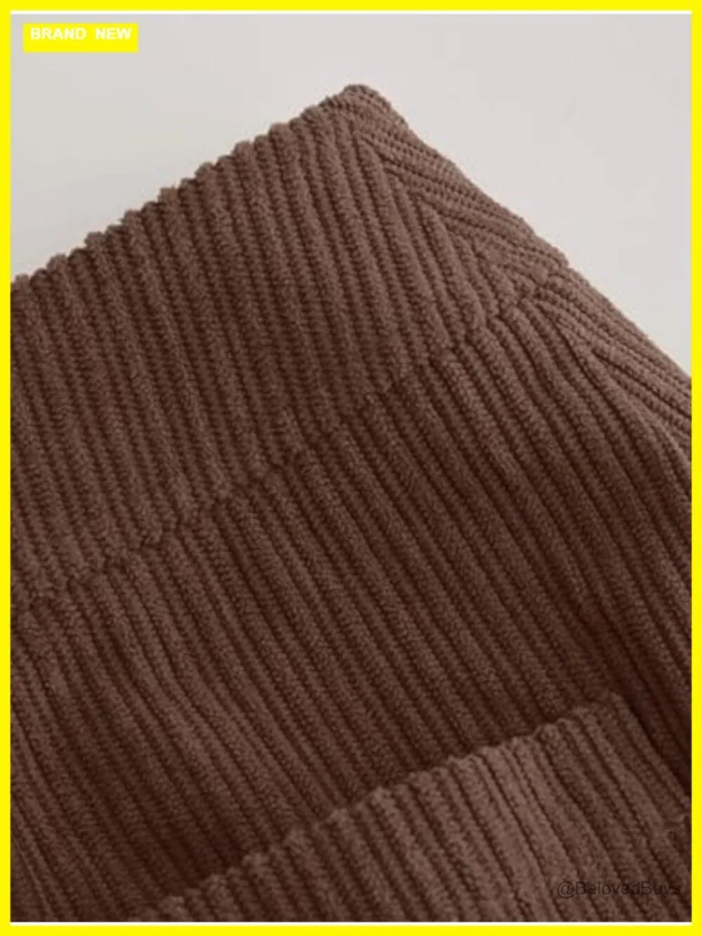 Corduroy A-Line Mini Skirt Button Down with Pockets